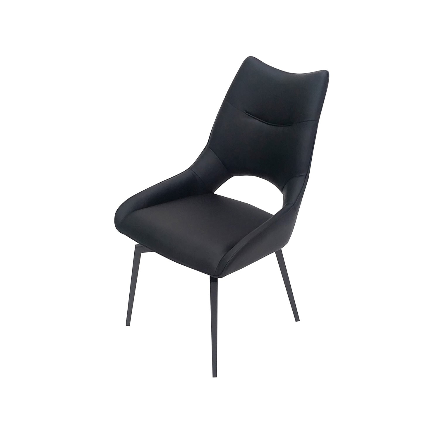 回転式モダンダイニングチェア2脚セット（ダイニングチェア/ソファー