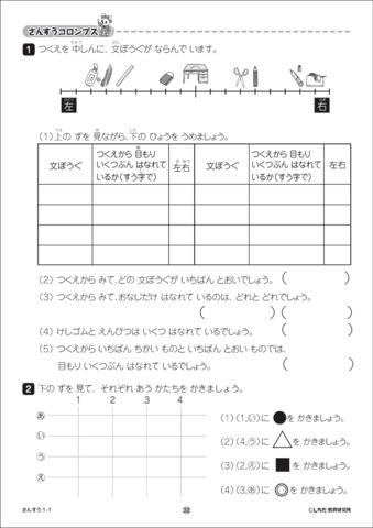 七田式小学生プリント1年思考力算数通販【七田式プリント】 ＜ 七田式