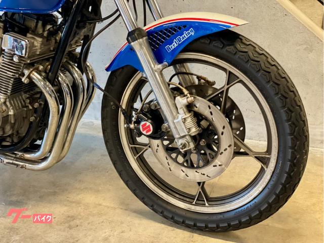 スズキ GSX400F ホワイトブルーF2カラー アップハンドル