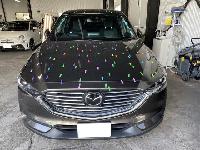 雹 キズ・へこみ直し入庫相談可能 マツダ CX-8 デントリペア 絶賛作業