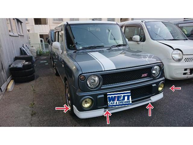 ラパンSS フロントスポイラーとサイドステップ取り付け｜グーネット