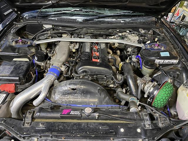 滋賀オートライフハノ 日産「シルビア」(S14)の車検＆整備と社外アーム