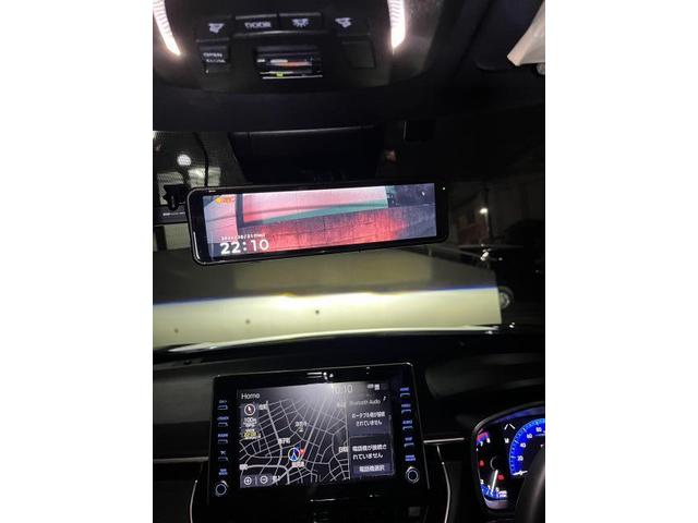 カローラクロス ミラー型ドライブレコーダー コムテック AZDR48 前後