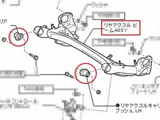 アルファードG リヤ アクスル ビームブッシュ交換｜グーネットピット