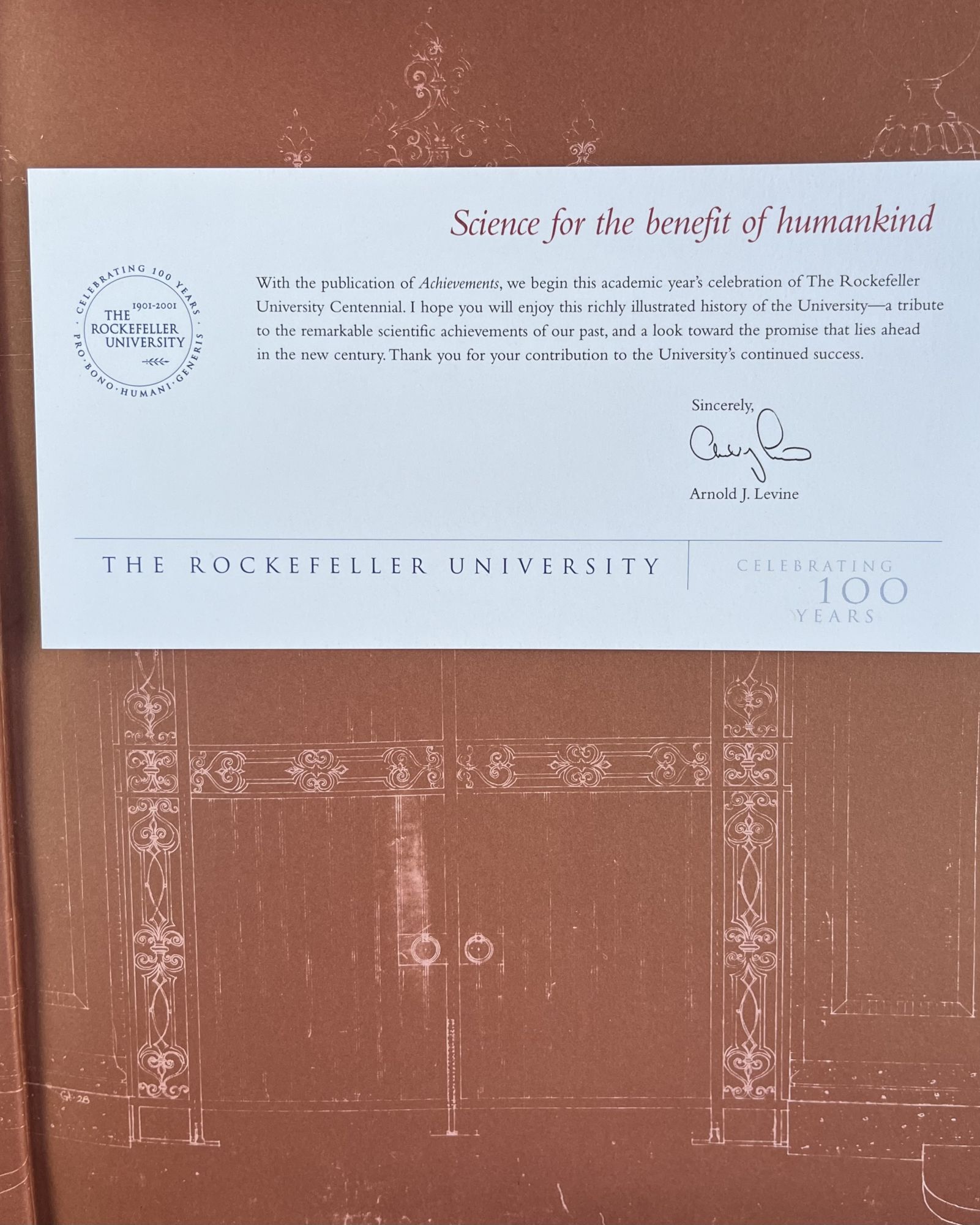 アート・デザイン・音楽 The Rockefeller University Achievements The