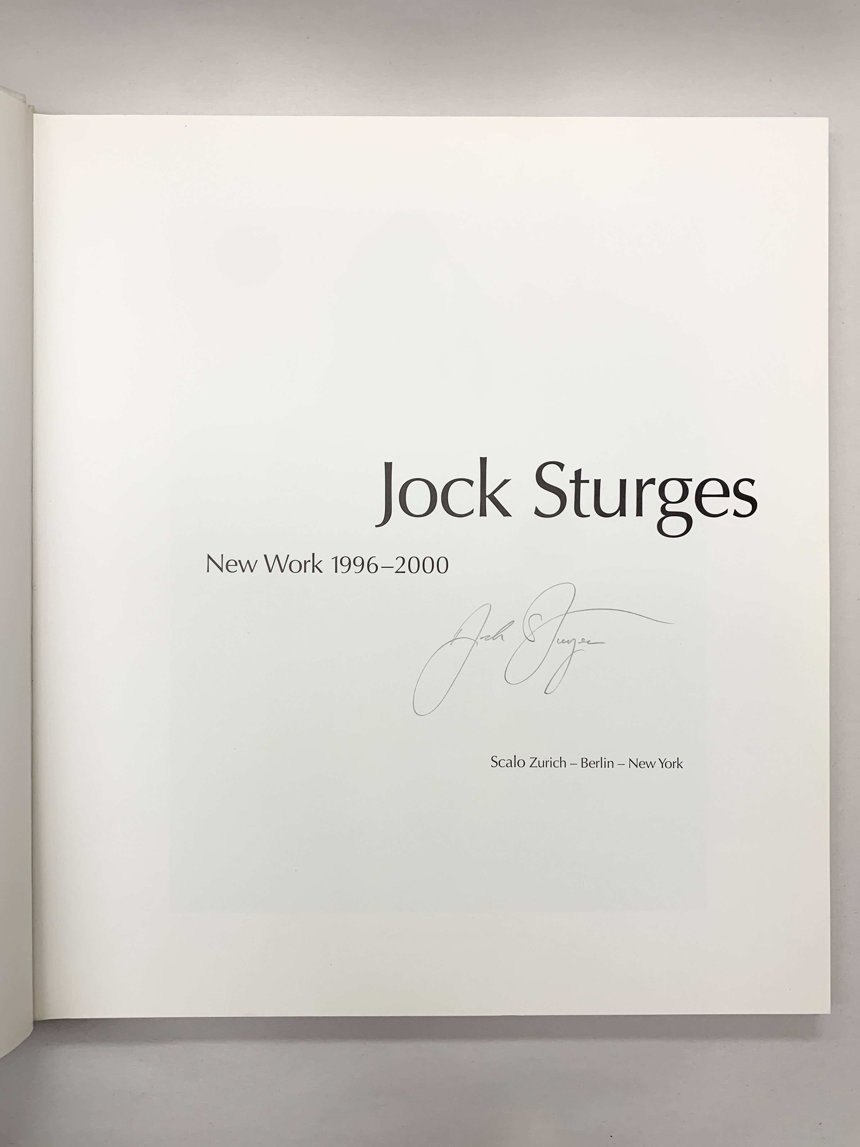 Jock Sturges New Work 1996-2000 by Sturges, Jock: Fine Hardcover