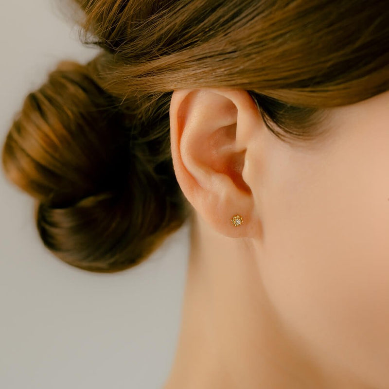 K18 ダイヤモンド 軟骨ピアス・ボディピアス 16G/14G – PICOLLET