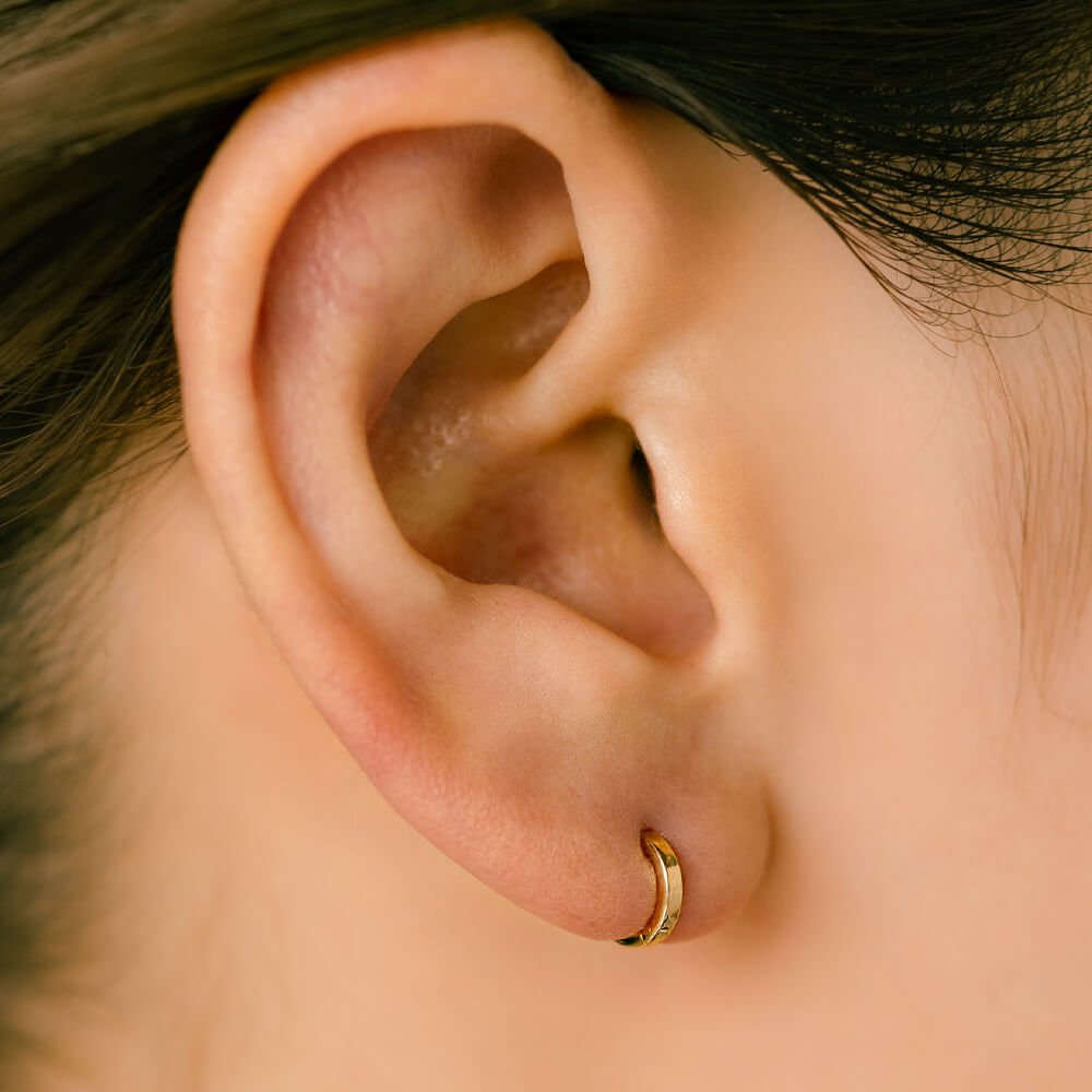 K18 フープピアス│軟骨ピアス│picollet – PICOLLET