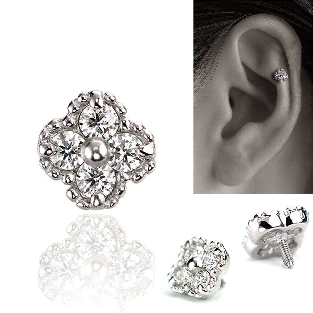 K18 プラチナ ダイヤモンド ボディピアス│ちょっとオトナのボディ