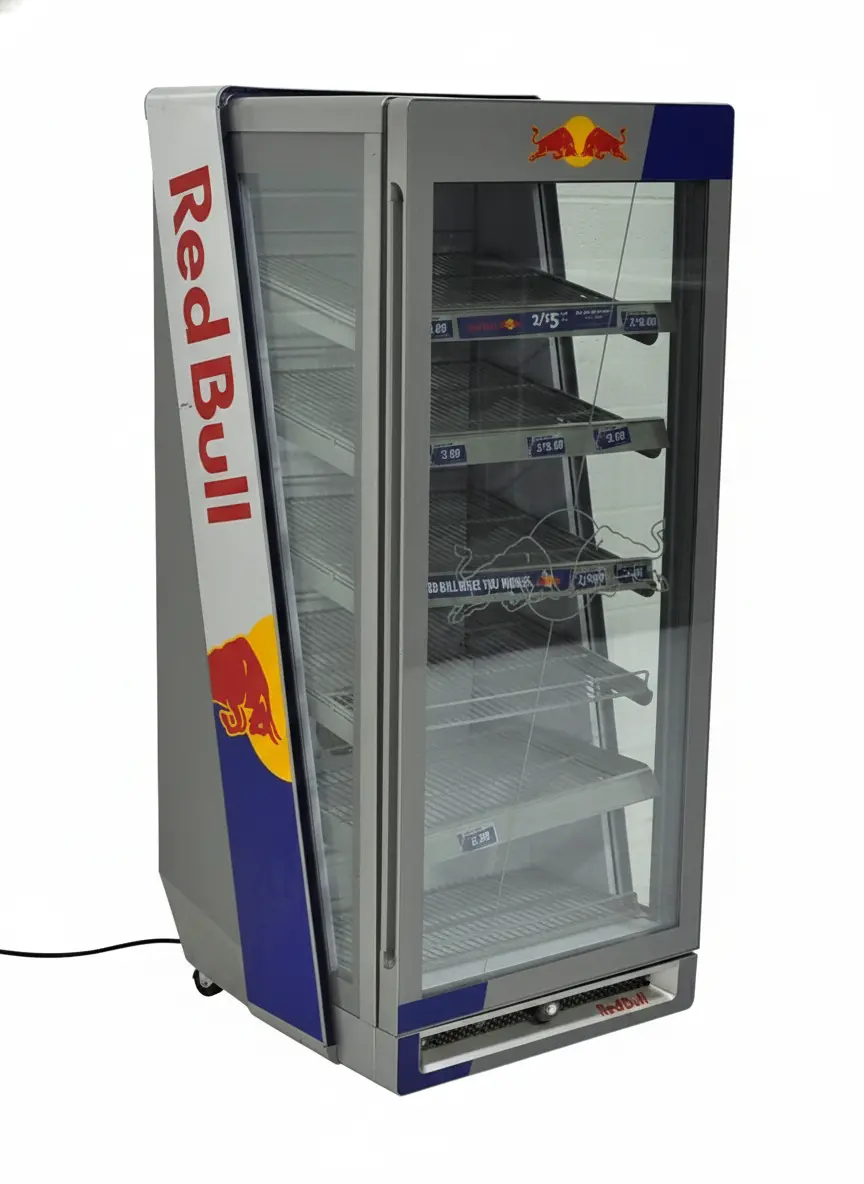 Used GDC Large Red Bull Merchandiser Cooler | SKU 264746 SOLD