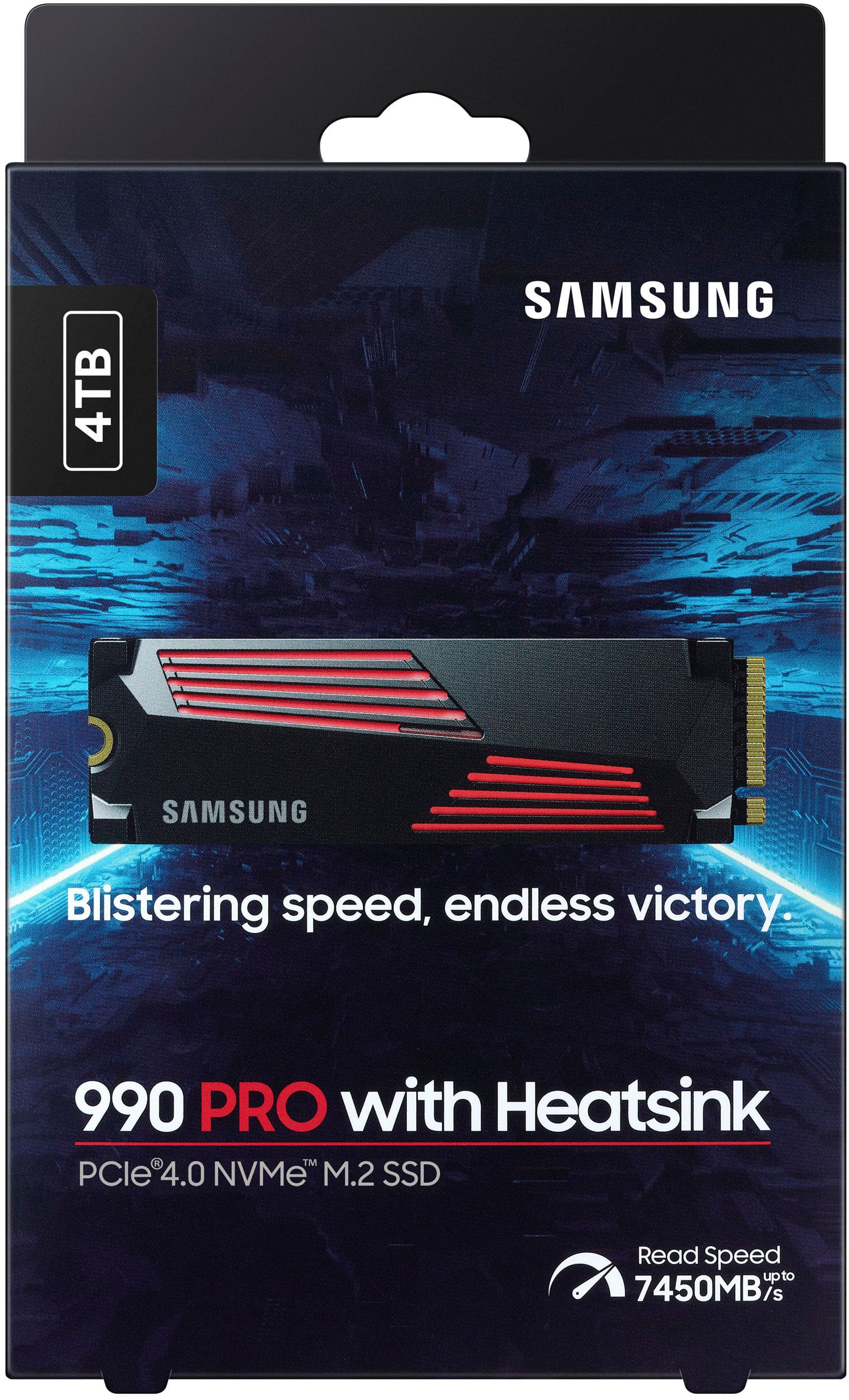Samsung 990 PRO 4TB Internal SSD PCIe Gen 4x4 NVMe with Heatsink