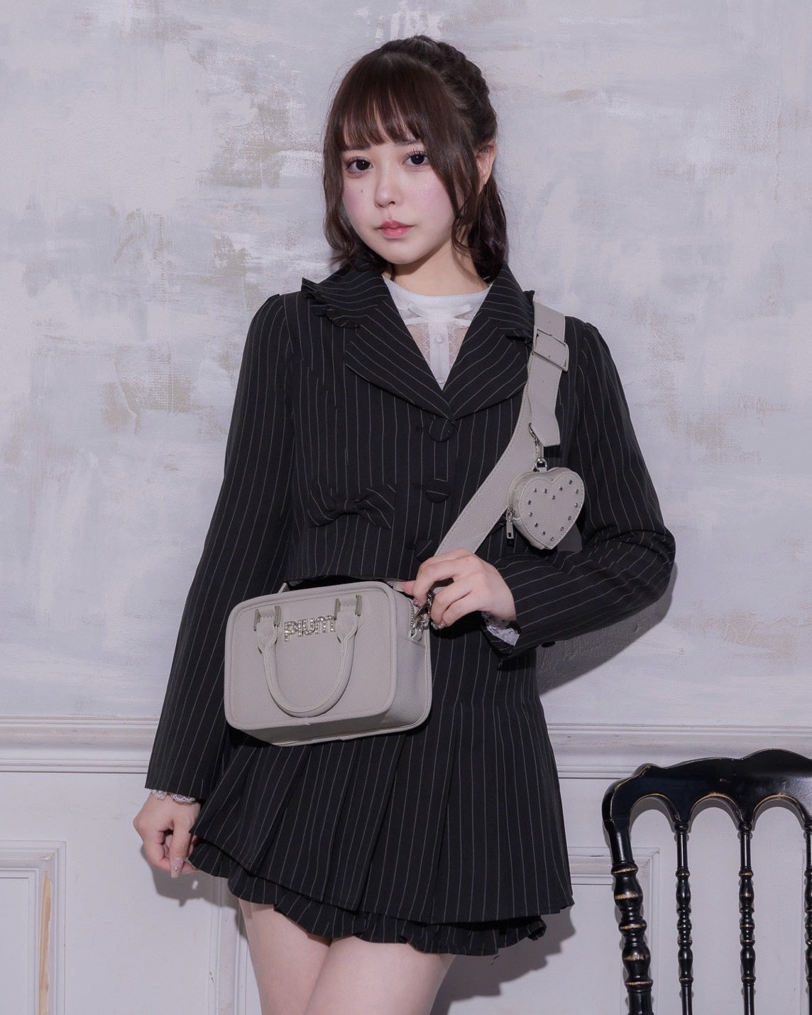 ハートポーチ付きミニボストンバッグ – pium