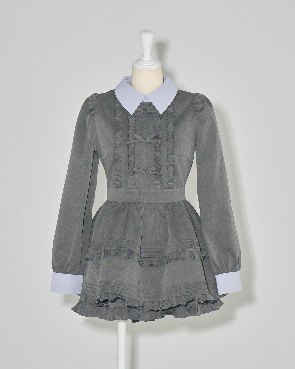 フリルリボン襟付きセットアップ – pium