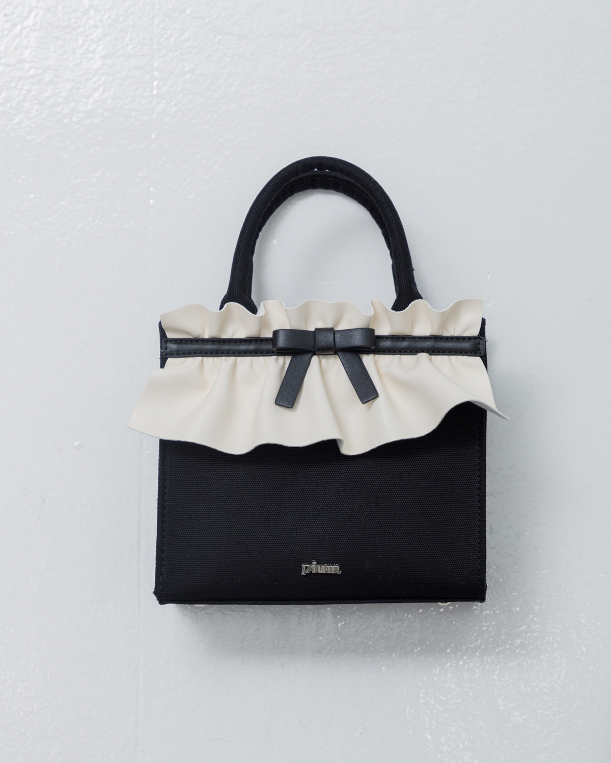 フリルリボンスクエアミニトートバッグ – pium