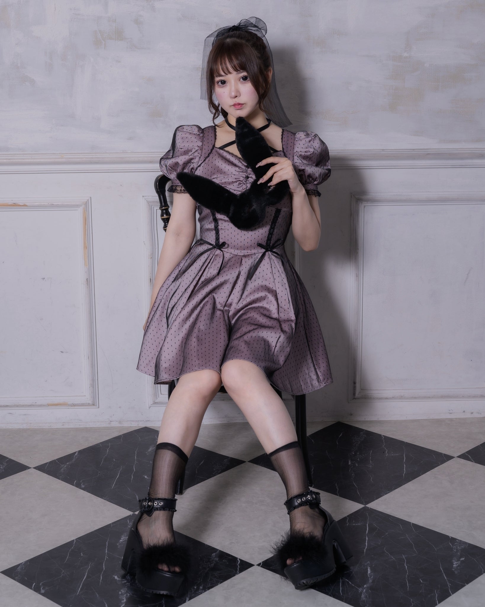 フリルベルトドーリーファーサンダル – pium