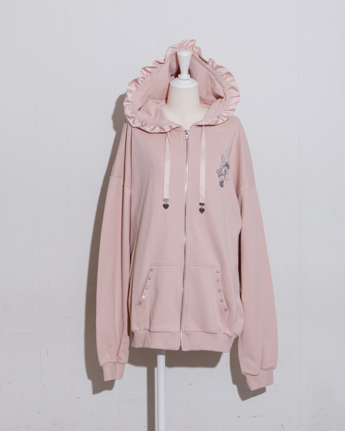 pium×Mezzo Piano ベリエちゃんハートケーキパーカー