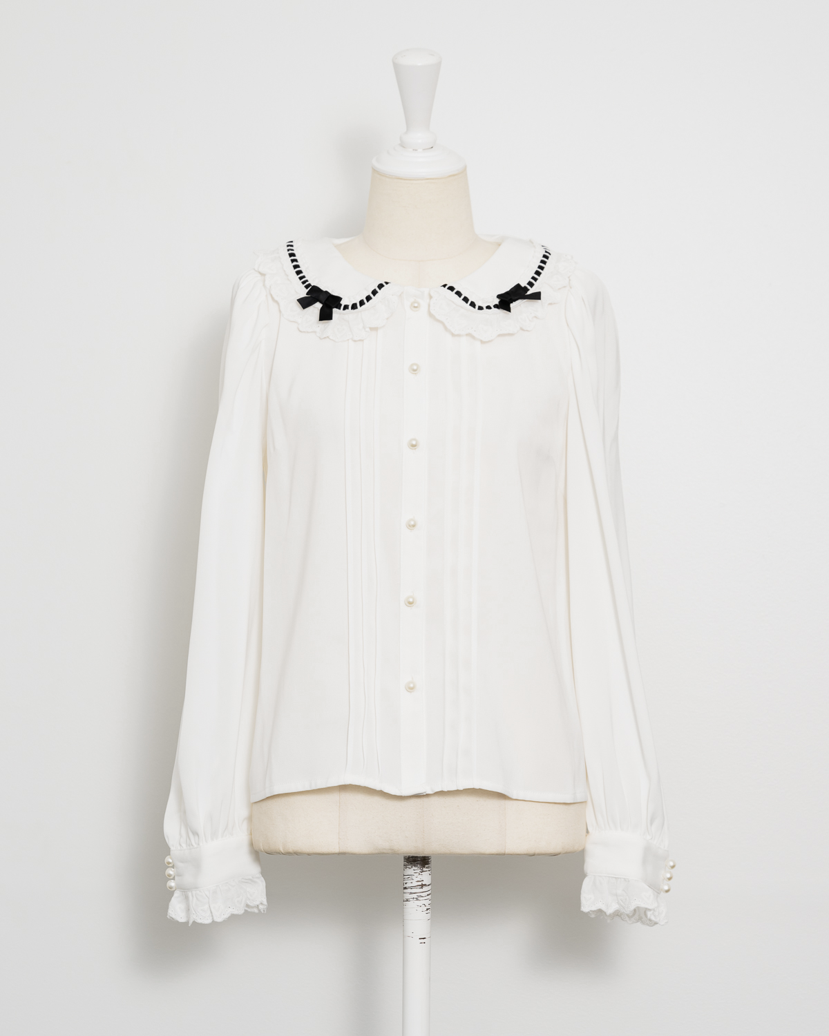 コットンレースフリルブラウス – pium