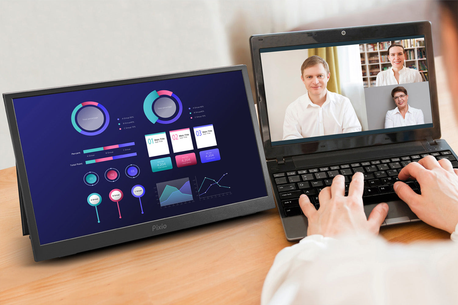 PX160WAVE / ブラック | 15.6インチ 60Hz FHD IPSゲーミングモニター