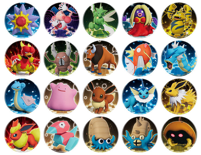 ポケモン赤緑、151匹のポケモンが缶バッジで登場。直径75mmの大きめ
