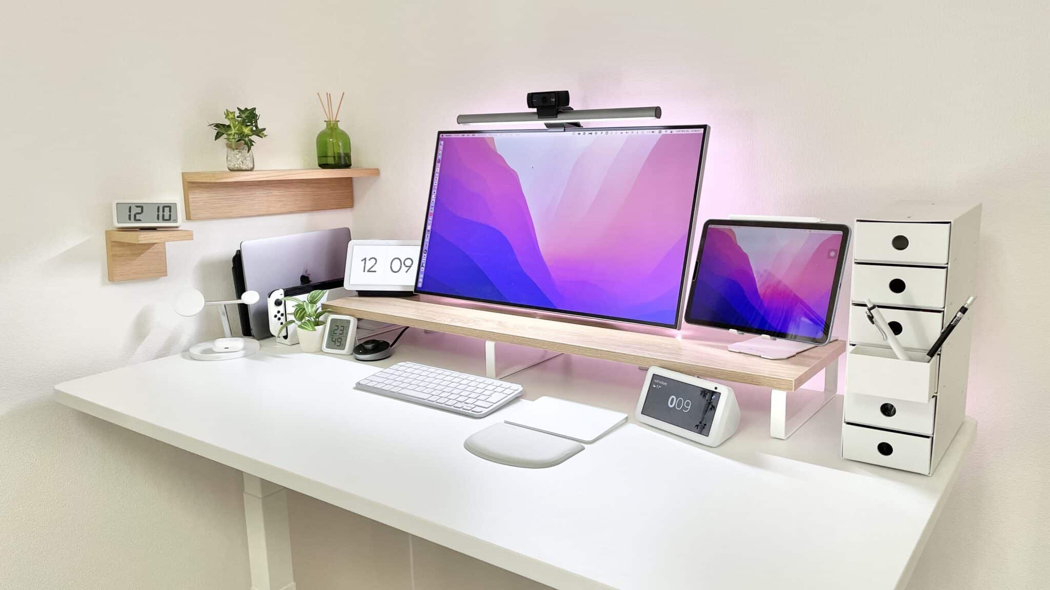 デスクツアー】白好き必見！一般大学生の白めのデスクを紹介 | ぽきろぐ