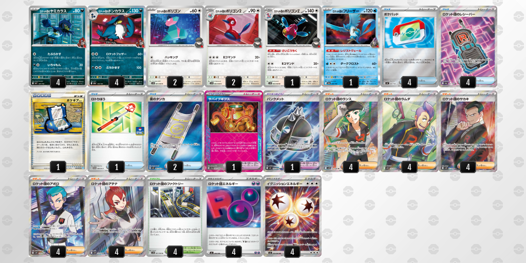 シティリーグ優勝】ロケット団のドンカラスの最新デッキレシピを紹介