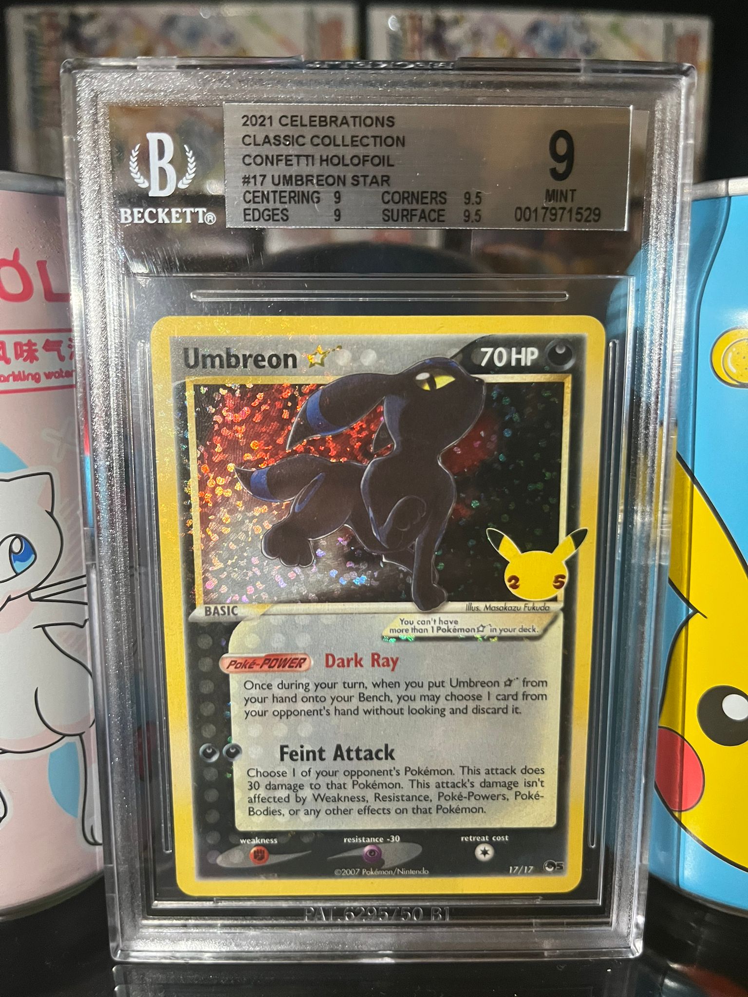2021 Celebrations Umbreon Gold Star #17 - BGS 9 - Affordable cards