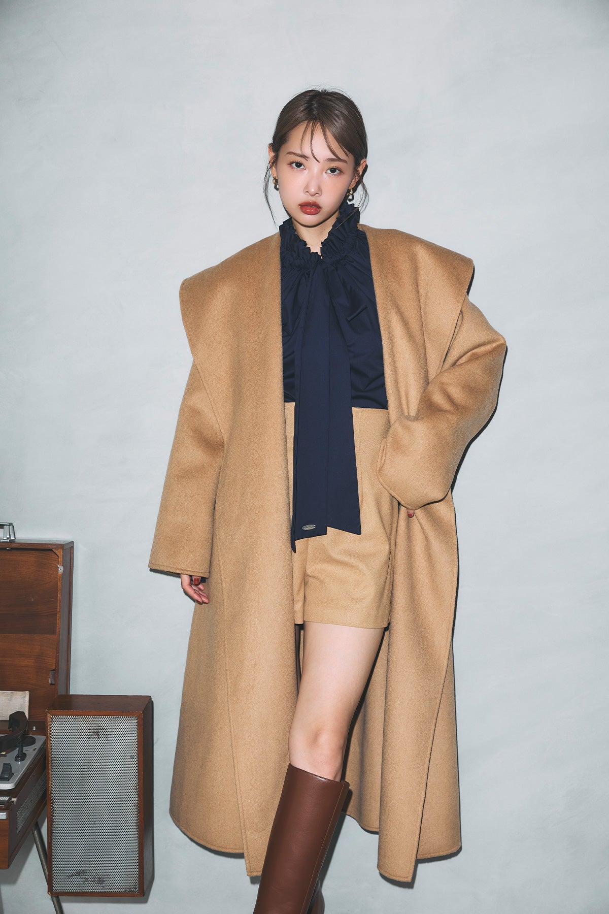 ショールカラーウールロングコート – poláura OFFICIAL ONLINE STORE