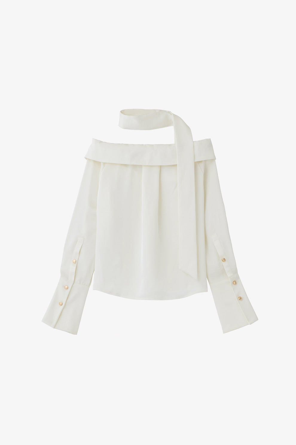 ボウタイmany wayオフショルサテンブラウス – poláura OFFICIAL ONLINE