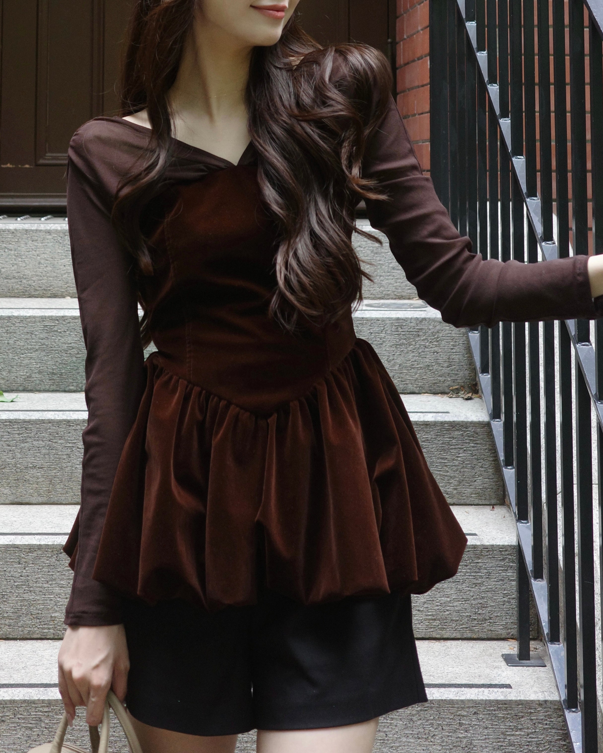 ベロアビスチェバルーントップス – poláura OFFICIAL ONLINE STORE