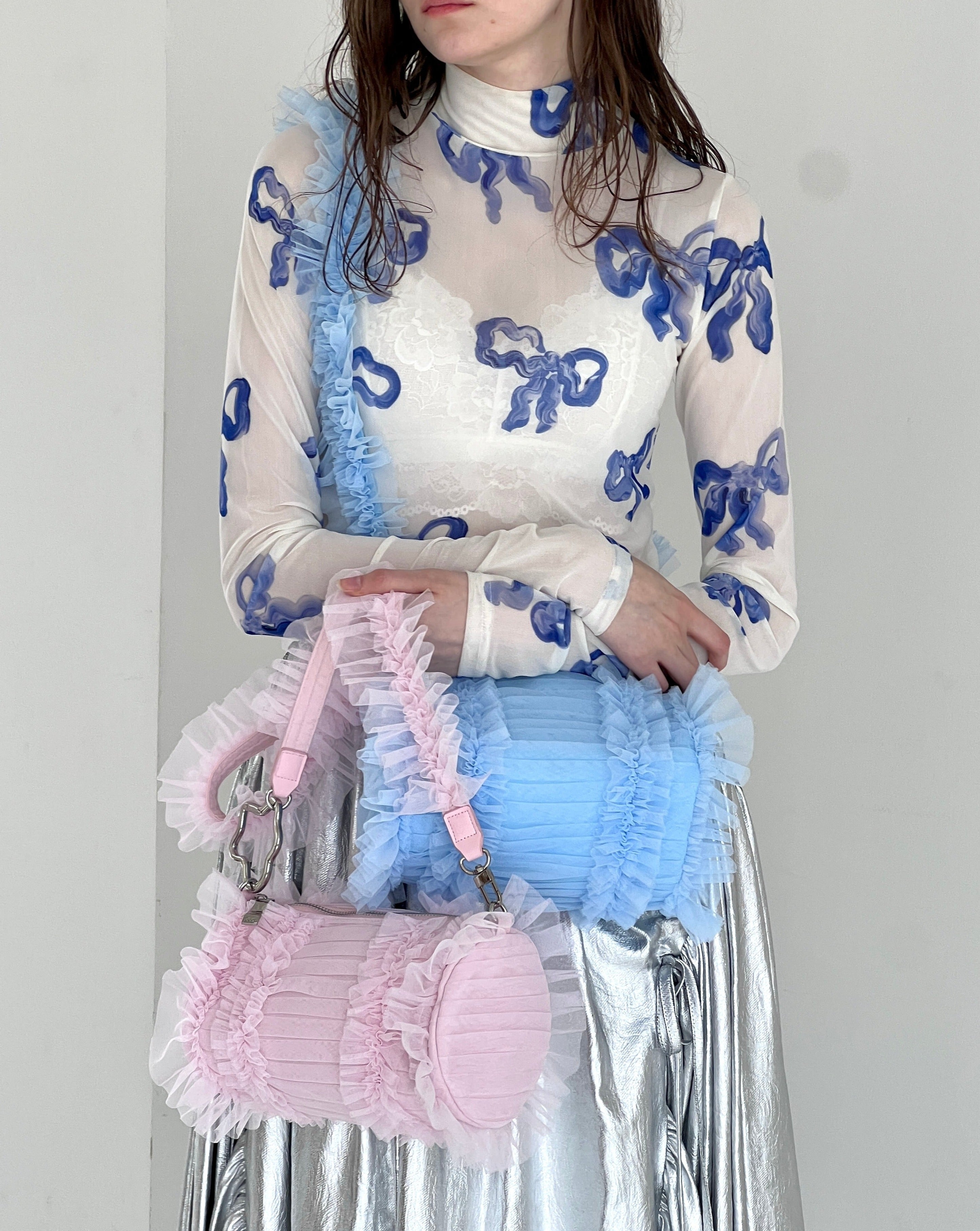 Tulle Frill Bag (blue)