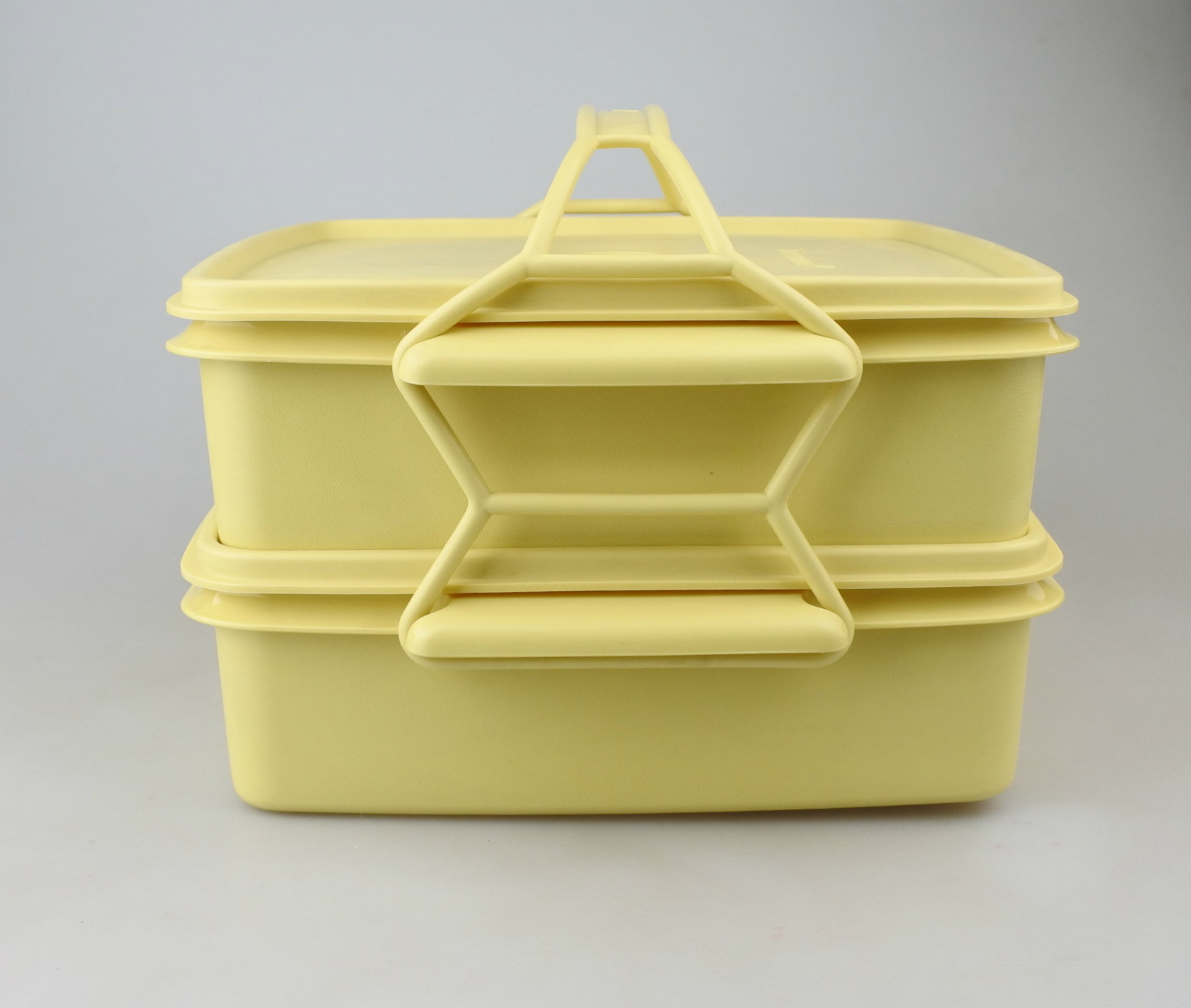 ビンテージ】日本製Tupperware（タッパーウェア） デュエット イエロー