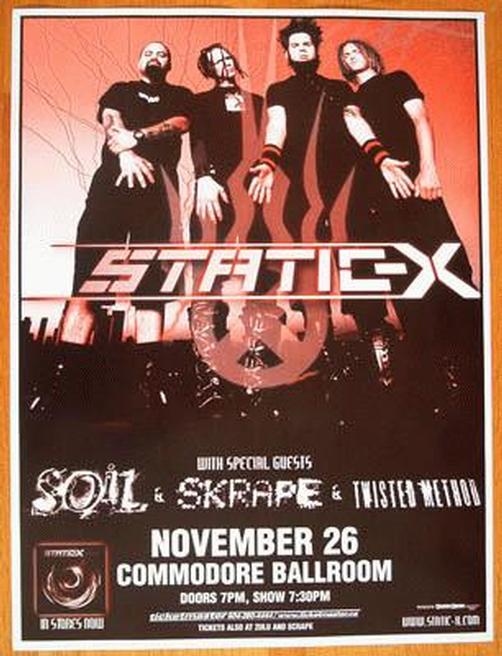 PosterScene - Static-X - Vancouver 2003