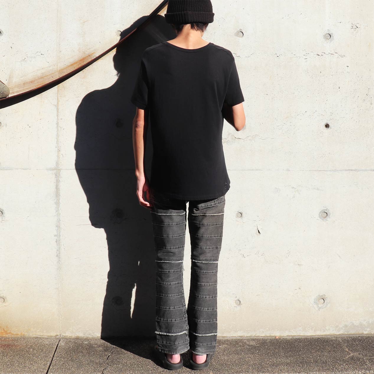 POST JUNK / 90's～ HYSTERIC GLAMOUR Black Scratch Denim Pants With