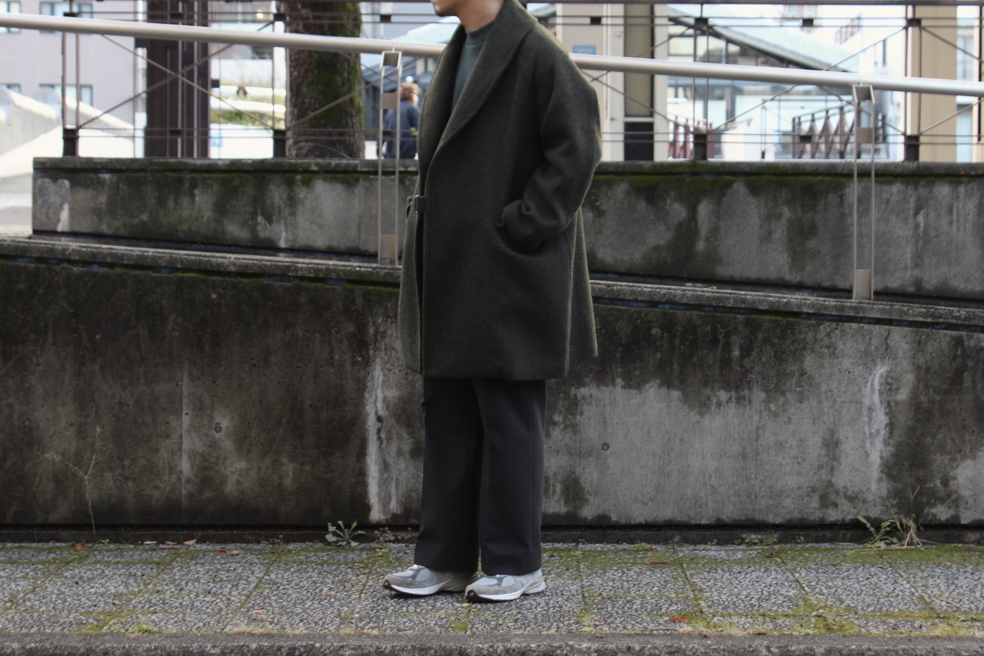 COMOLI - ウールショールカラーコート: VIOLA STELLA men's blog