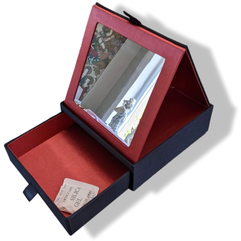 YVES SAINT LAURENT PARFUMS Black Suede Travel Jewels Cosmetic Box