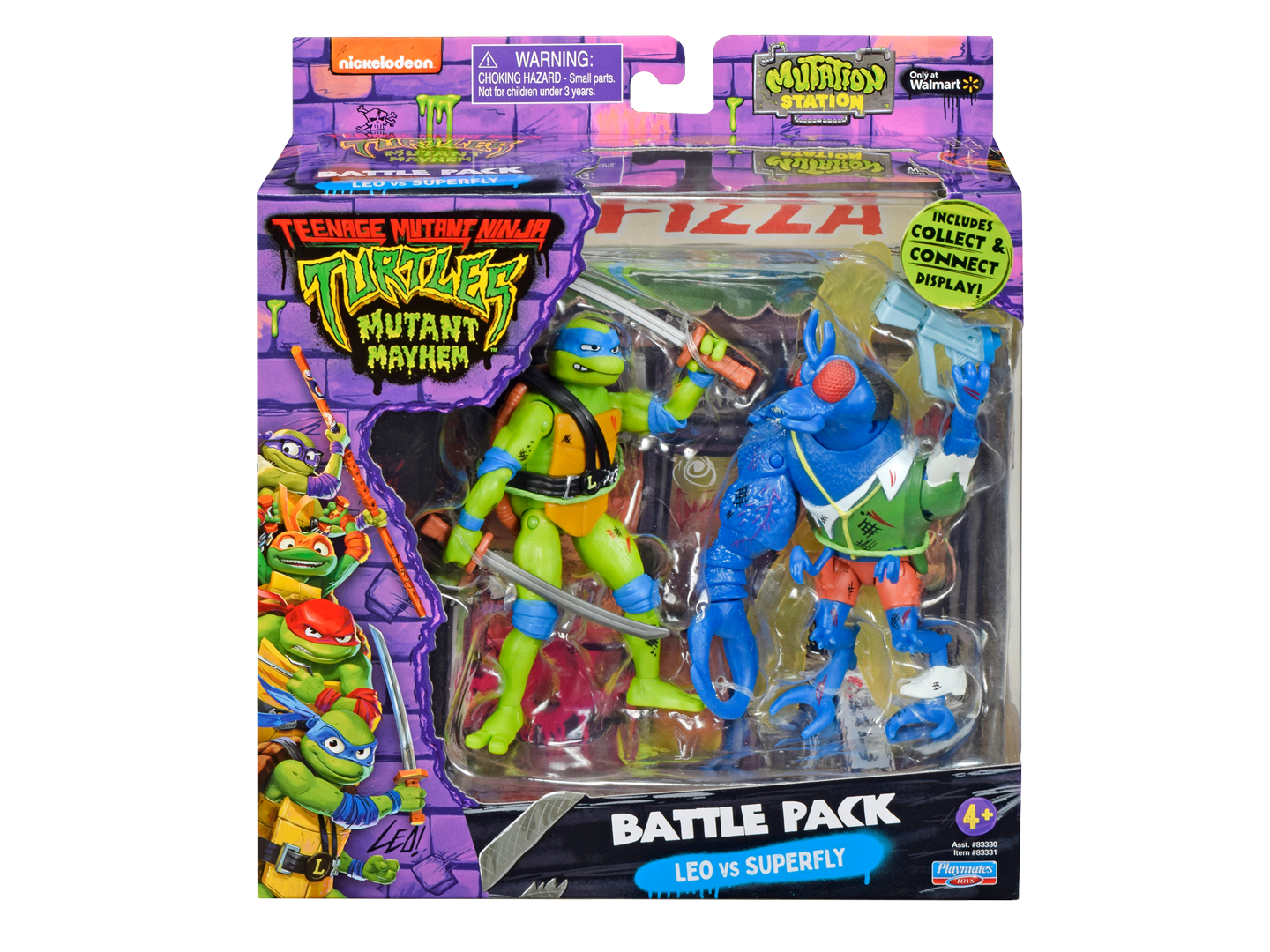 Battle Pack: Leonardo vs. Superfly ‐ Playmates Toys