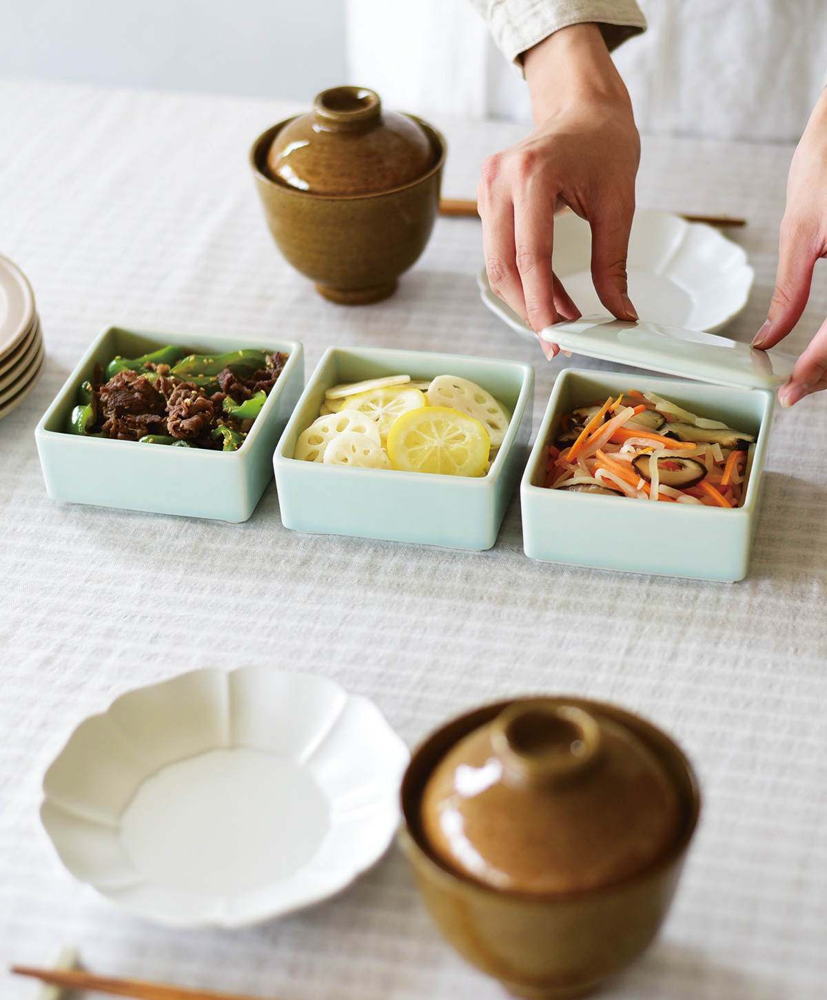 レコメンド :: お正月 :: リセ 三段重 - マルミツウェブストア / 食器