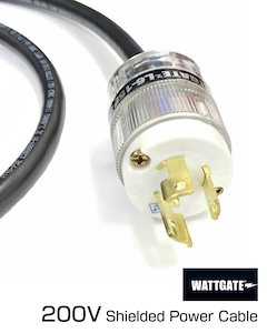 200V用 WATTEGATE シールド電源ケーブル（L6-15規格） 電源ケーブル