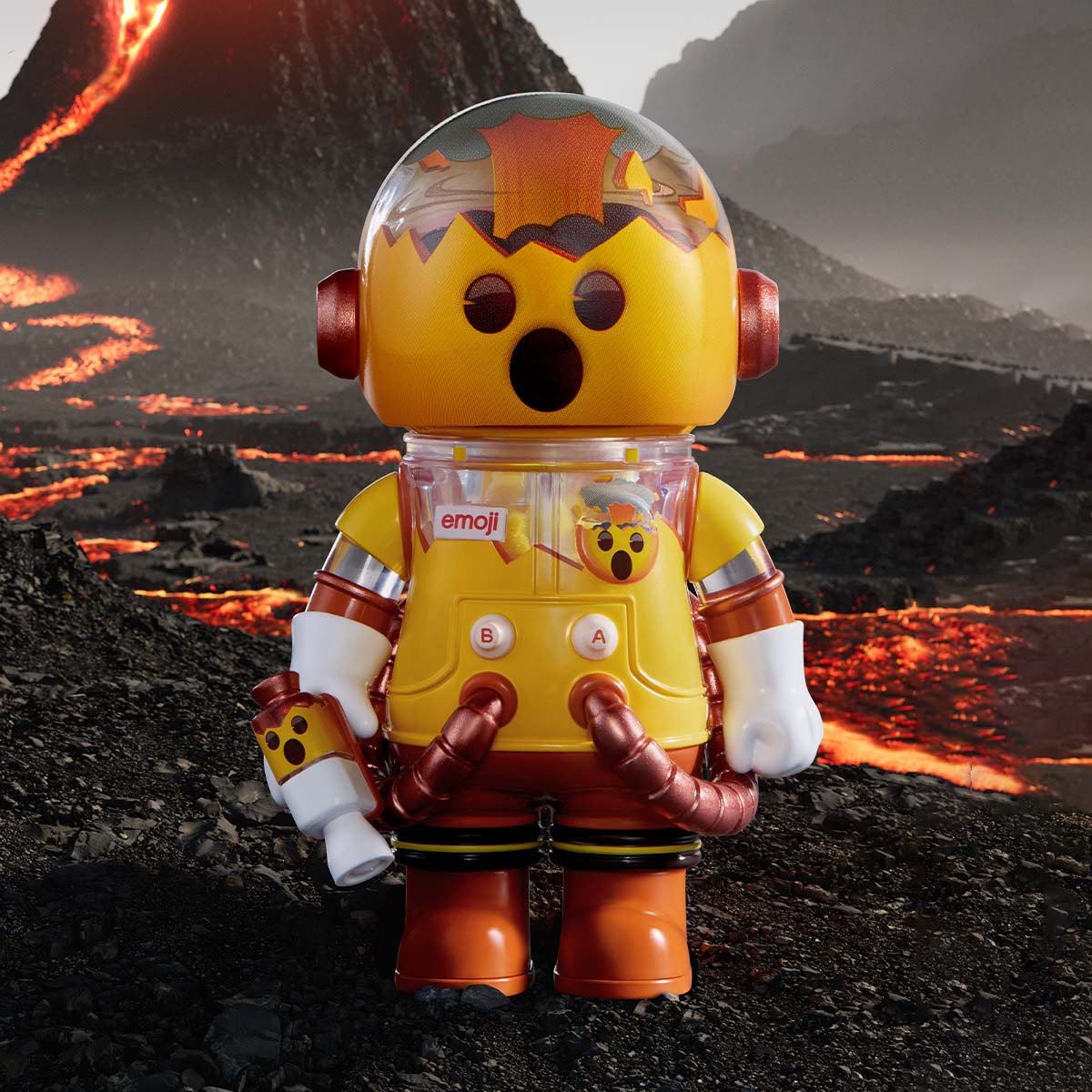 MEGA SPACE MOLLY 100% × emoji™ Series - POP MART (Japan)