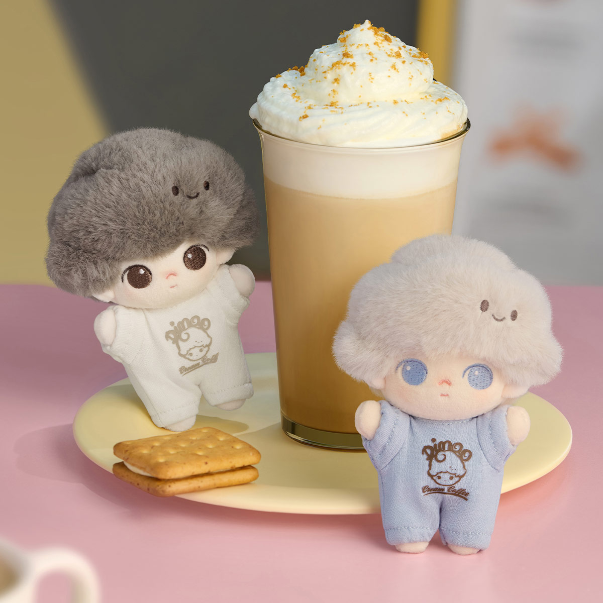 DIMOO Crush on Coffee Series-Soft-faced Plush Keychain Blind Box