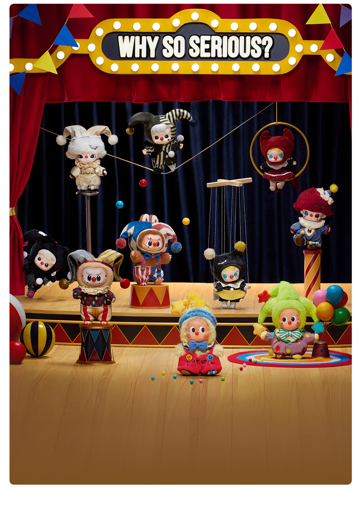 POP NOW:WHY SO SERIOUS Series-Vinyl Plush Pendant Blind Box-Copy