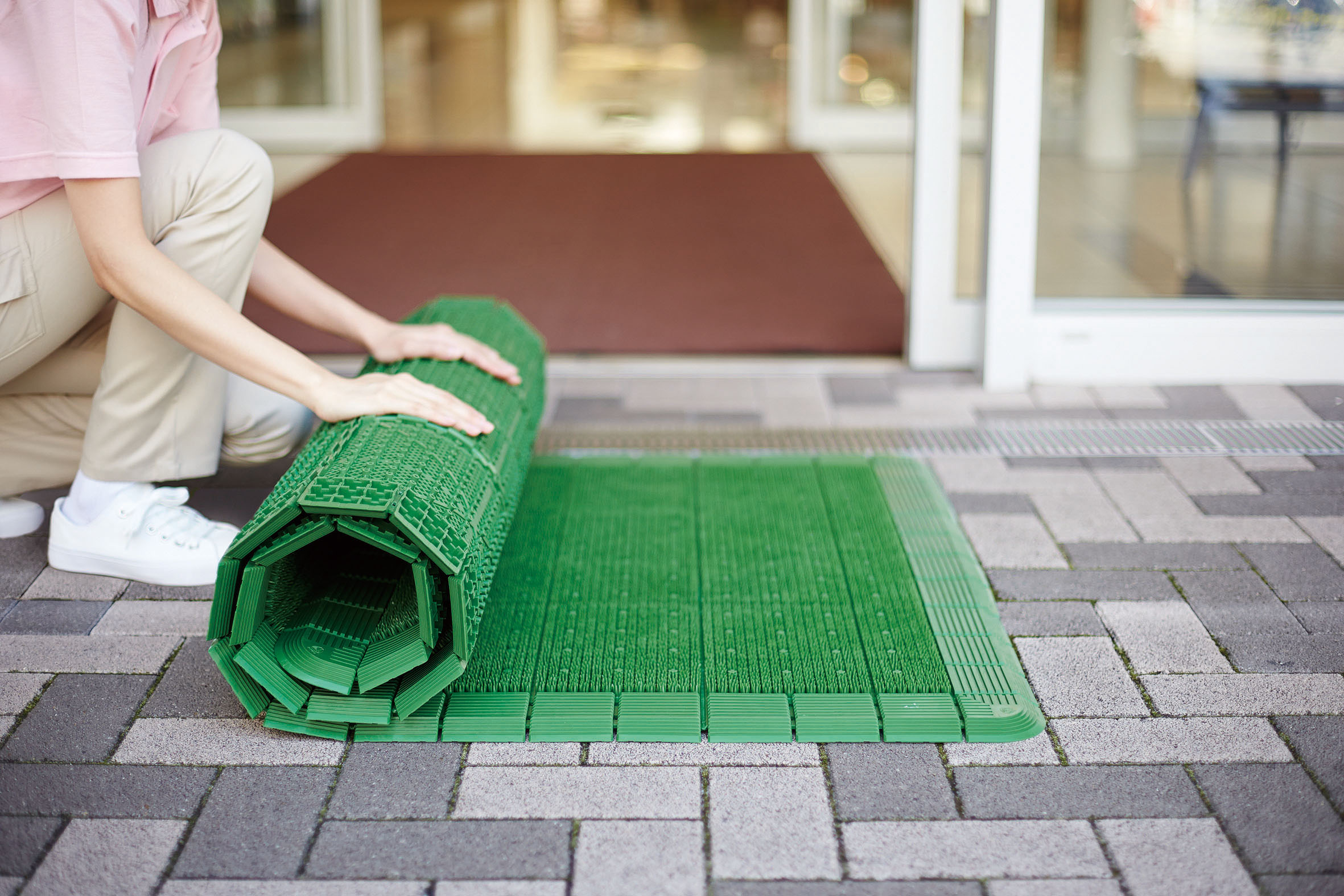 山崎産業株式会社｜エバックハイローリングマットDX（＃18）グリーン