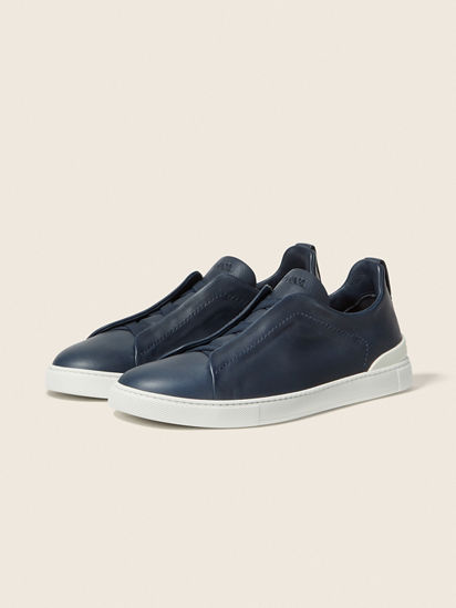 Blue Triple Stitch™ SECONDSKIN Sneakers FW25 22361721 | Zegna CN