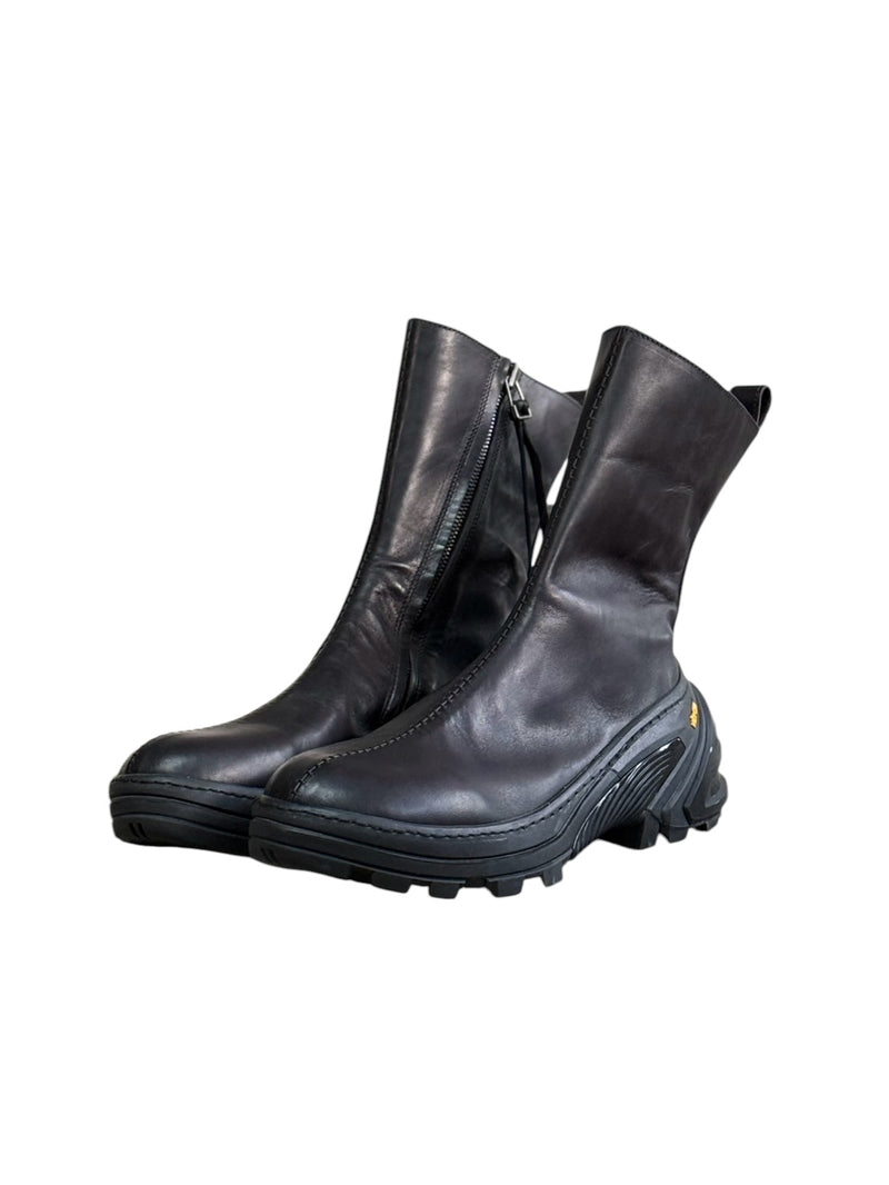 p|p : PP-001 OVER LOCK SIDE ZIP BOOTS_MARYAM HORSE FRONT