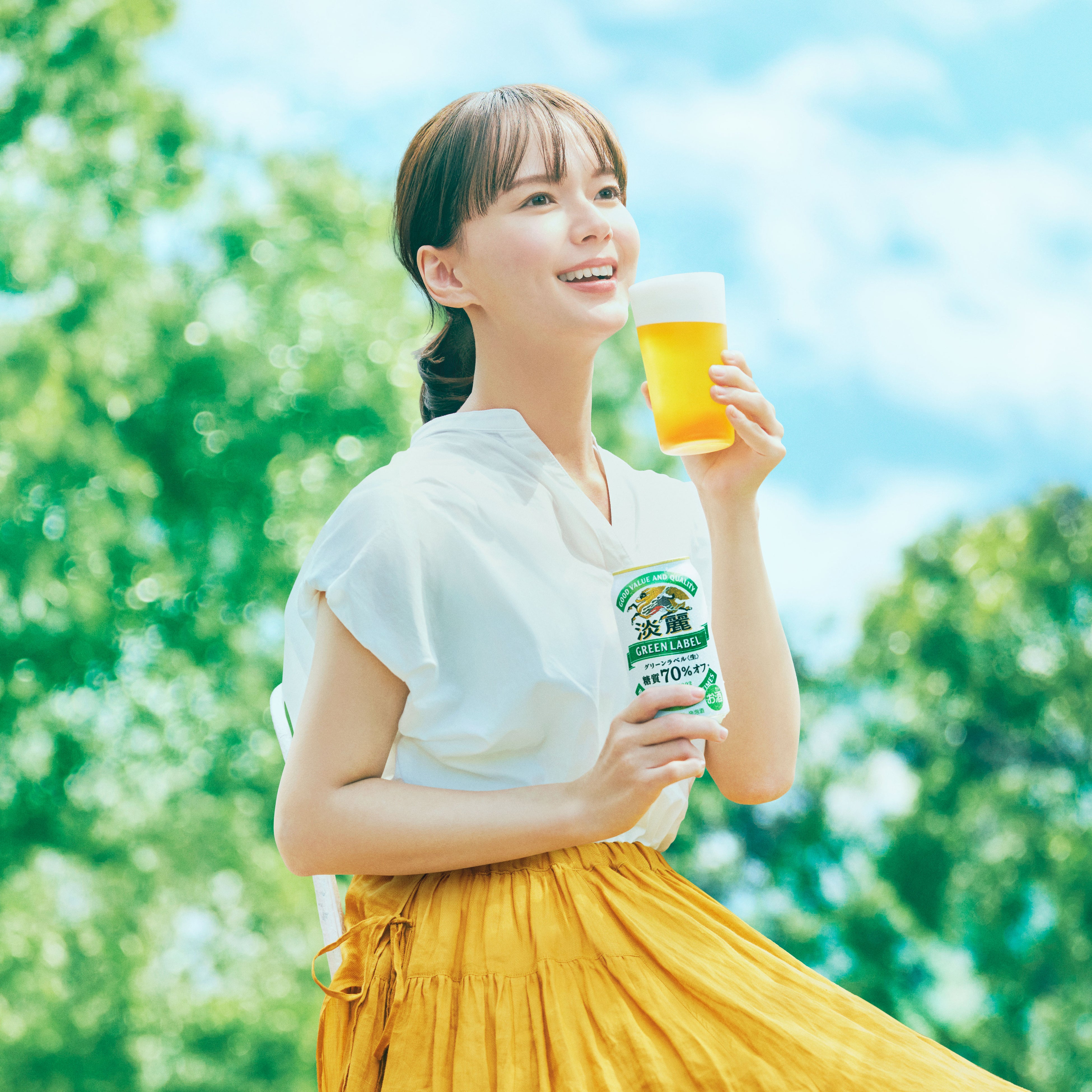 多部未華子さん、久しぶりに「淡麗グリーンラベル」のCMに登場！爽やか