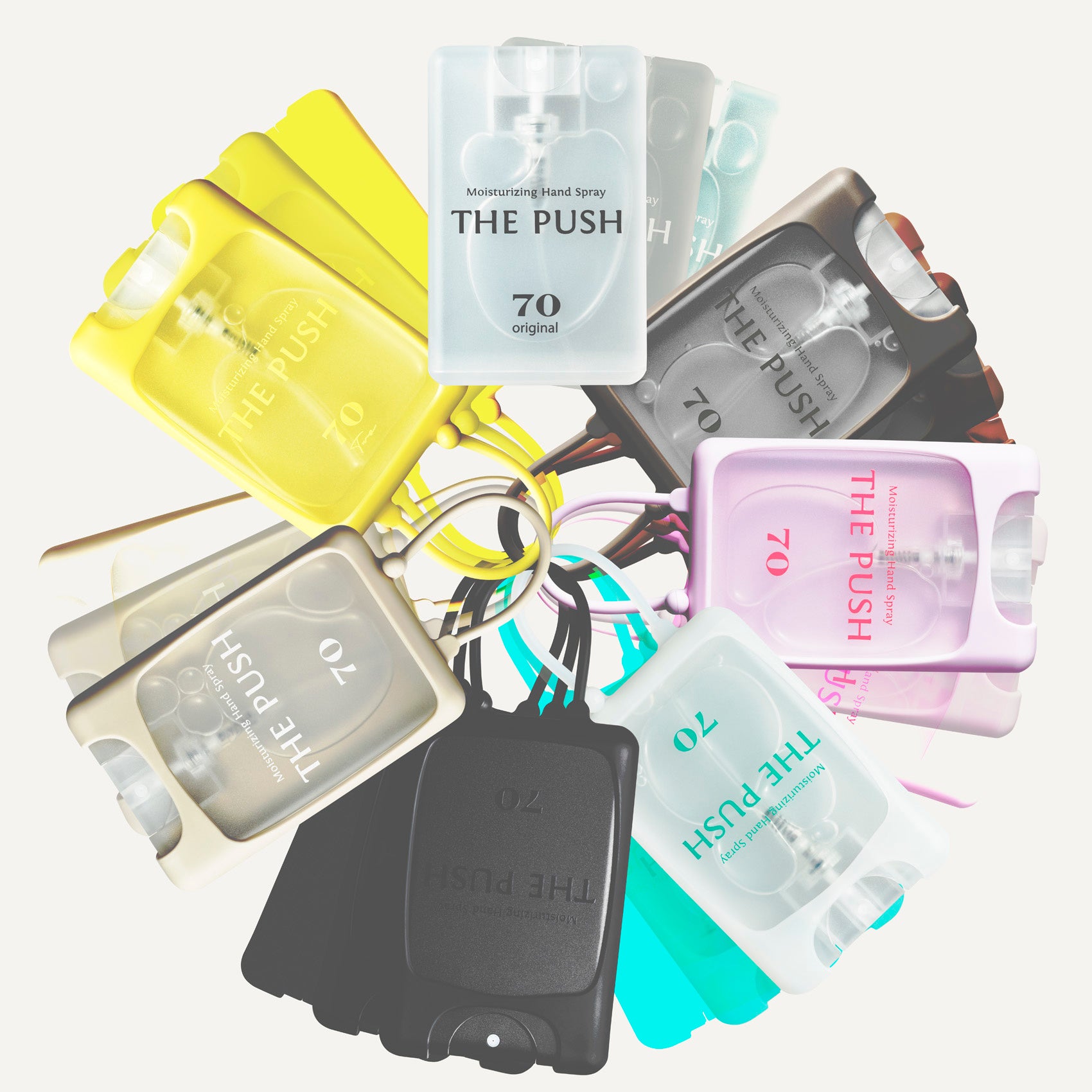 カード型アルコールハンドスプレー『THE PUSH』が人気キャラクター