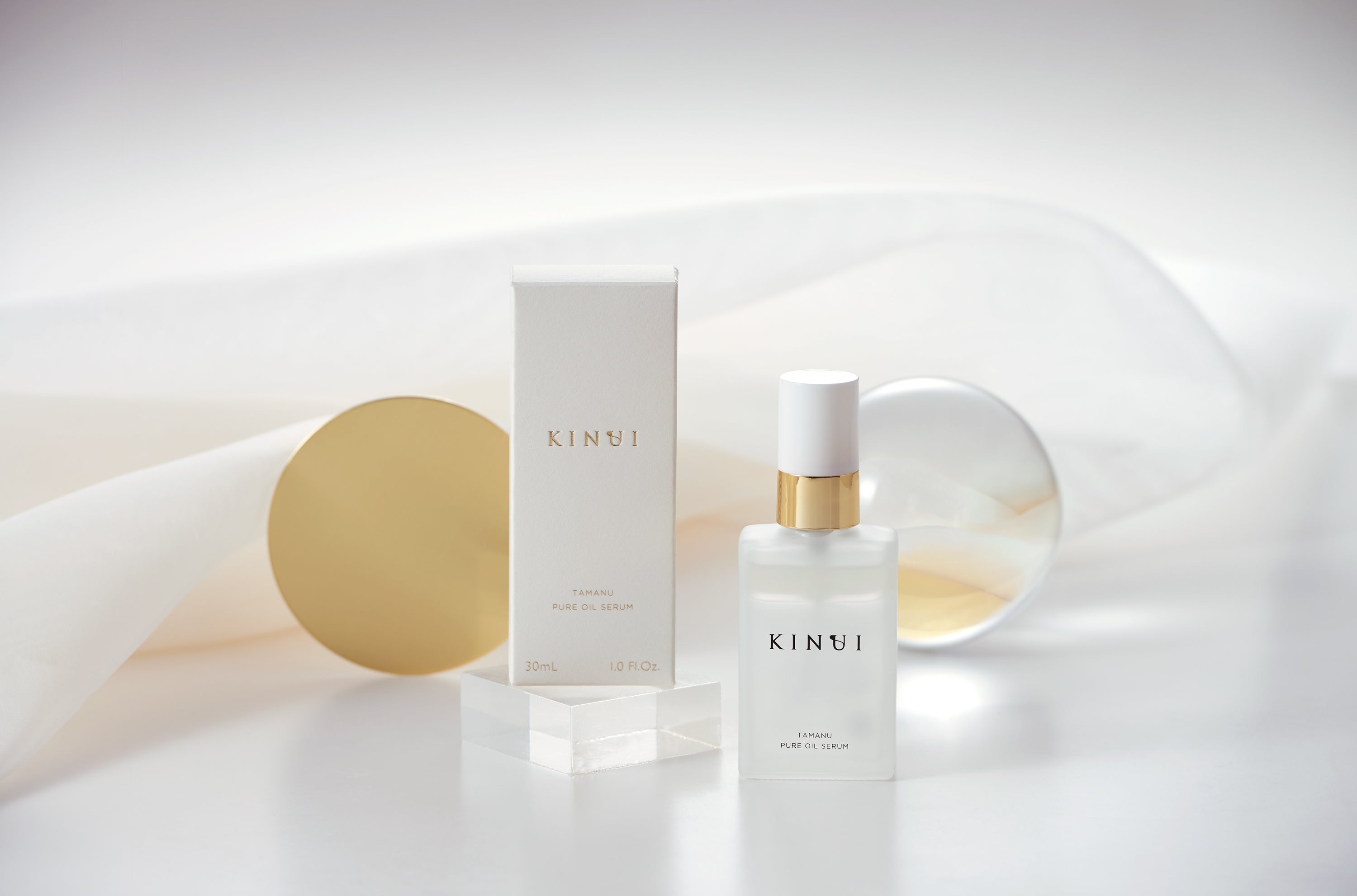KINUI（きぬゆい）」から希少なタマヌオイル配合2層式美容液タマヌ