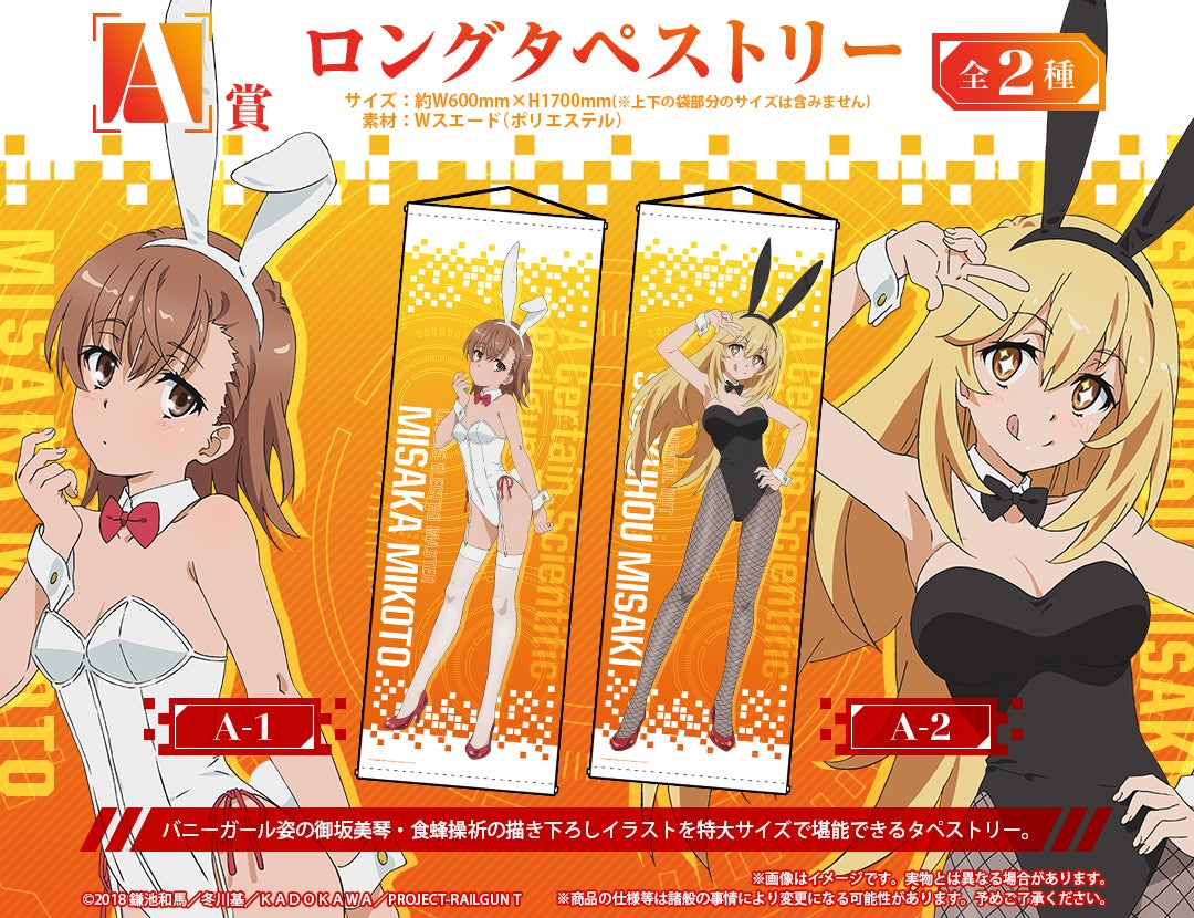 2022年・2024年に販売した「『とある科学の超電磁砲T』オンラインくじ