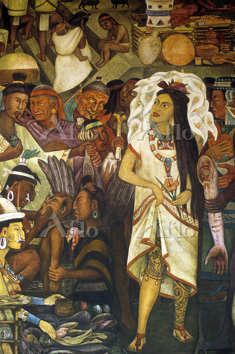 ディエゴ・リベラ「メキシコの歴史(壁画)」 [263149146]のアート作品