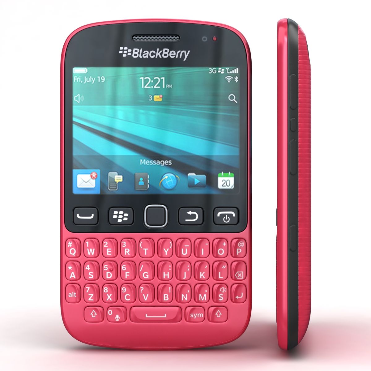 BlackBerry 9720/Samoa Pure Pink 3D Model $49 - .3ds .c4d .fbx .lwo